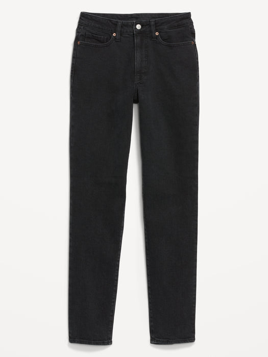High-Waisted OG Straight Black Jeans for Women