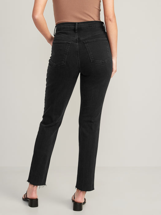 High-Waisted OG Straight Ankle Jeans