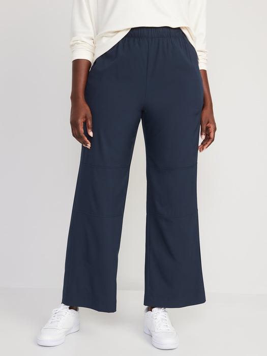 High-Waisted StretchTech Wide-Leg Pants for Women