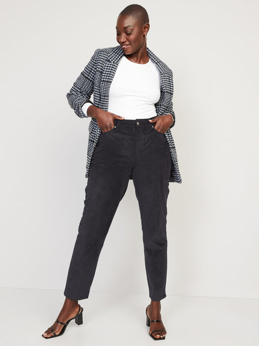 High-Waisted OG Straight Corduroy Ankle Pants for Women