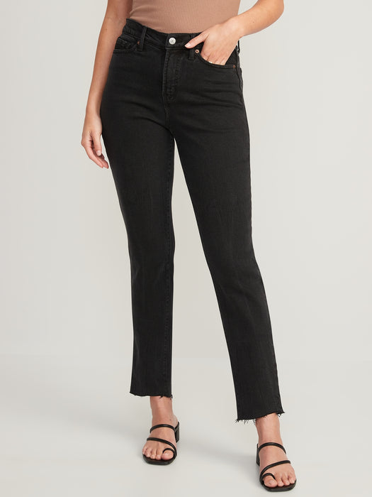 High-Waisted OG Straight Ankle Jeans
