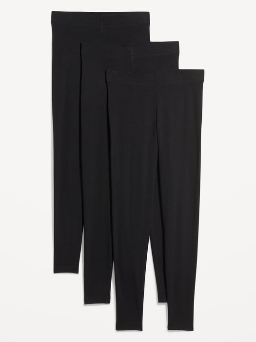 High-Waisted Fashion Layering Leggings 3-Pack