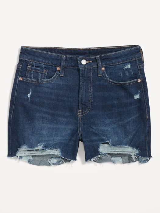 High-Waisted O.G. Straight Cut-Off Jean Shorts for Women -- 3-inch inseam
