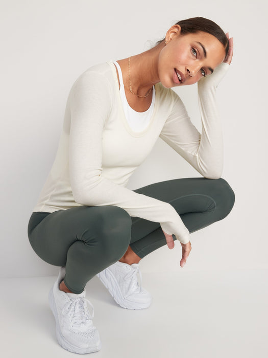 UltraLite Long-Sleeve Rib-Knit Top for Women