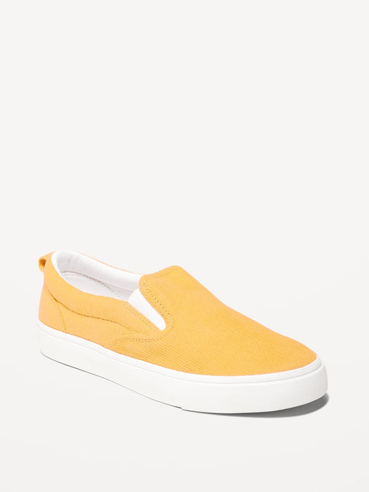 Gender-Neutral Corduroy Slip-On Sneakers for Kids