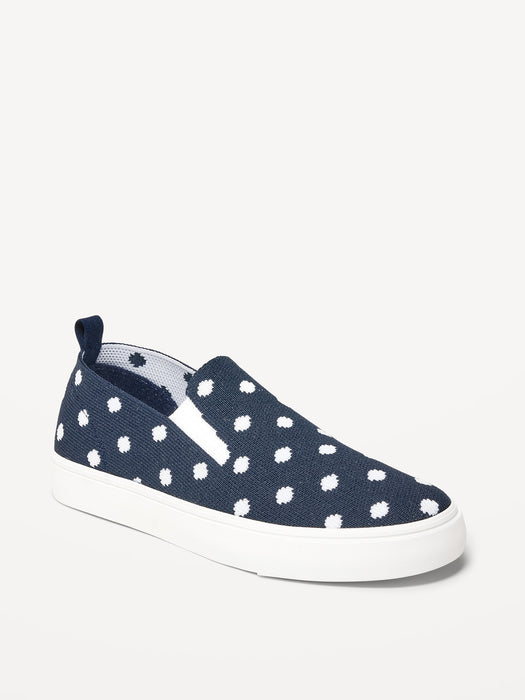Gender-Neutral Soft-Knit Slip-On Sneakers for Kids