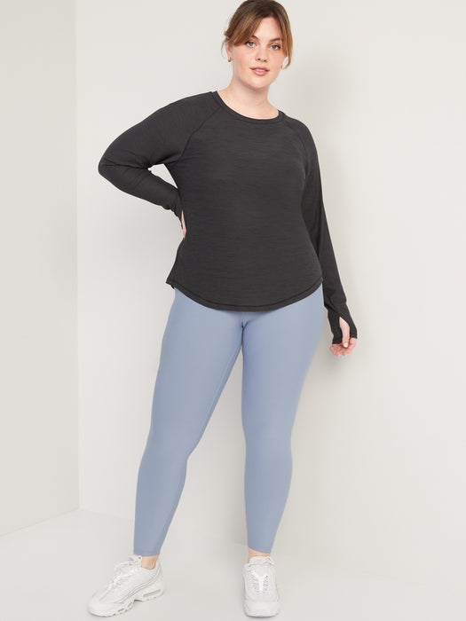 Long-Sleeve Breathe ON Slub-Knit T-Shirt for Women