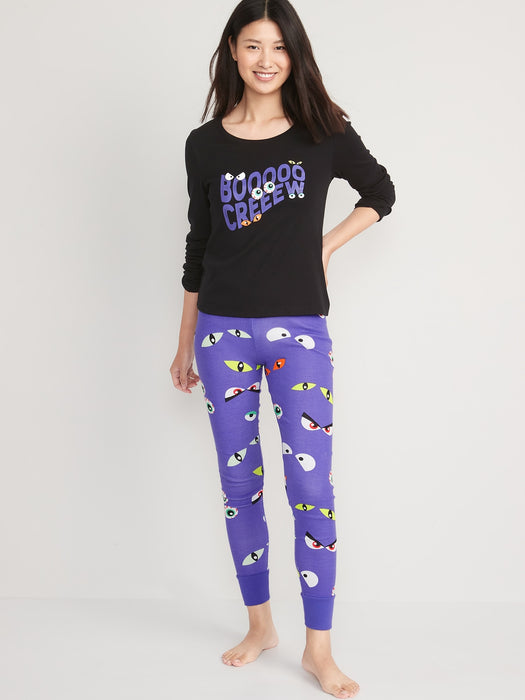 Matching Graphic Pajama Set for Women