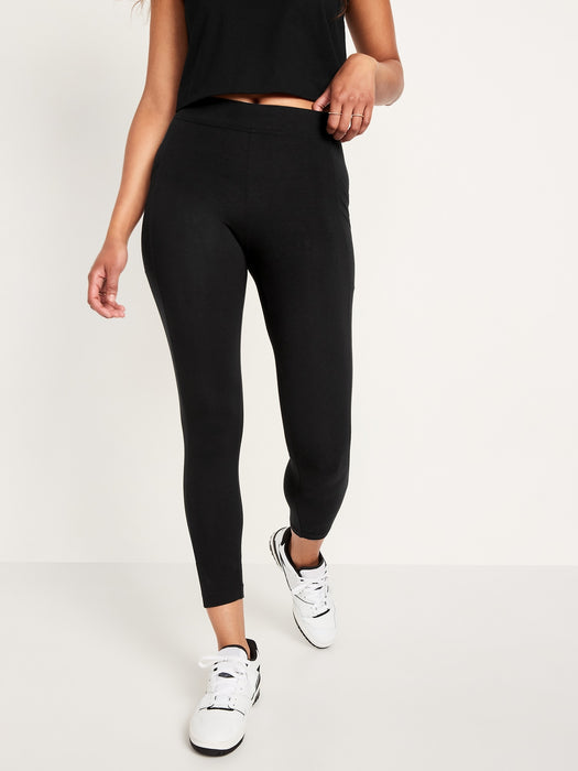 High-Waisted Fashion Layering 7/8 Legging