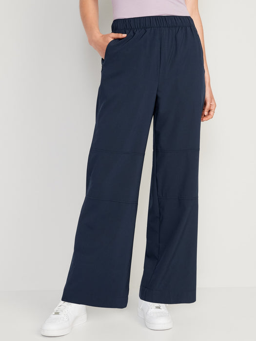 High-Waisted StretchTech Wide-Leg Pants for Women