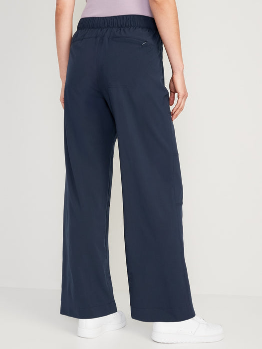 High-Waisted StretchTech Wide-Leg Pants for Women