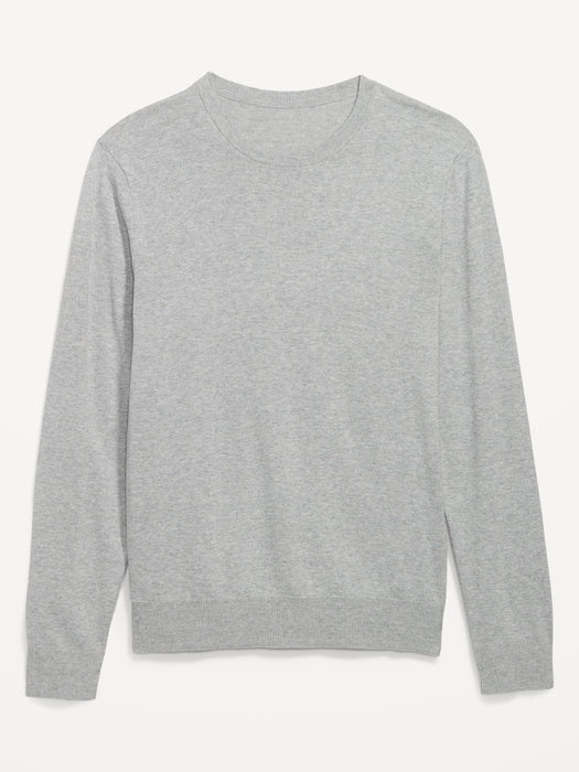 Crew-Neck Cotton-Blend Sweater for Men