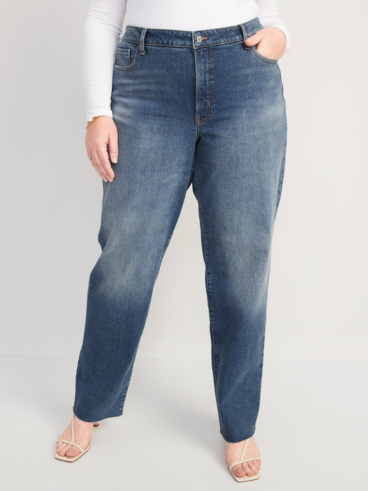 High-Waisted OG Loose Cut-Off Jeans for Women