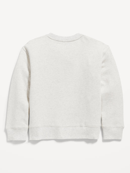 Gender-Neutral Crew-Neck Sweatshirt for Kids