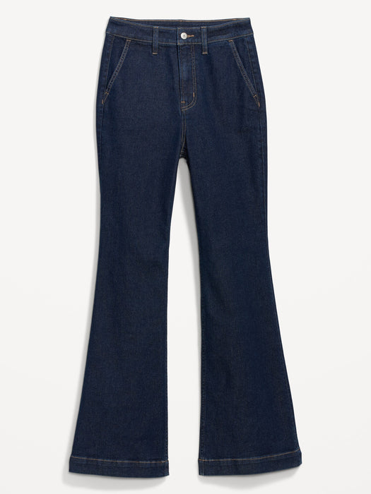 Extra High-Waisted 360° Stretch Trouser Flare Jeans for Women