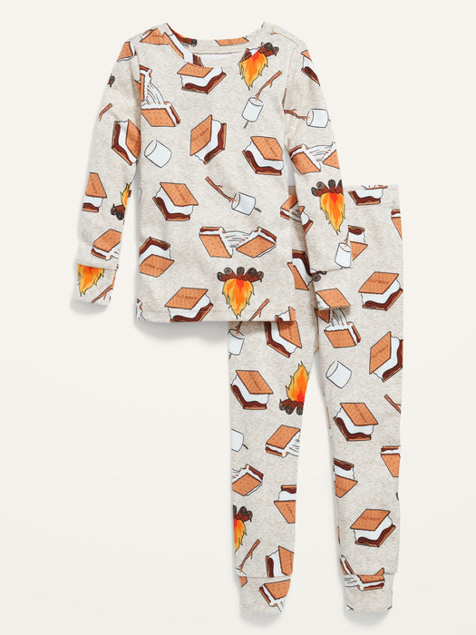 Unisex Matching Printed Pajama Set for Toddler & Baby