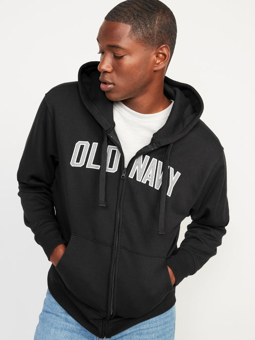 Oversized Logo Zip Hoodie for Men