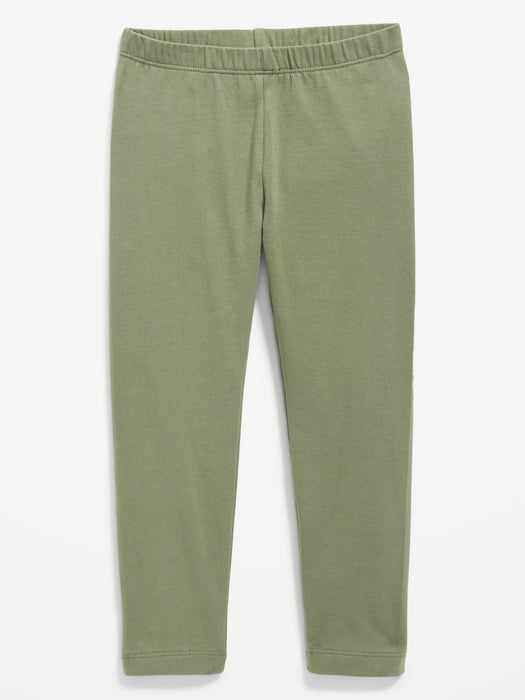 Jersey-Knit Full-Length Leggings for Toddler Girls