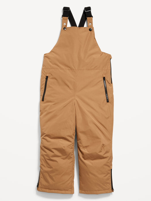 Gender-Neutral Water-Resistant Snow-Bib Overalls for Kids