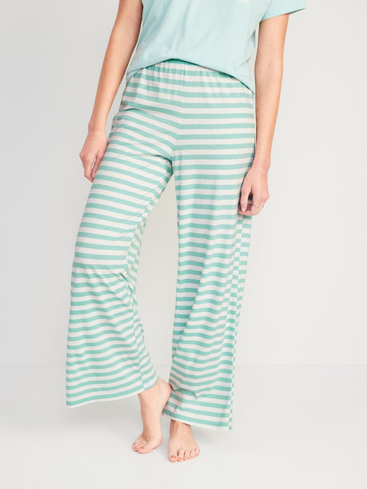 High-Waisted Sunday Sleep Wide-Leg Pajama Pants for Women