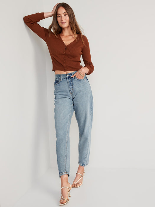 Extra High-Waisted Non-Stretch Balloon Jeans for Women