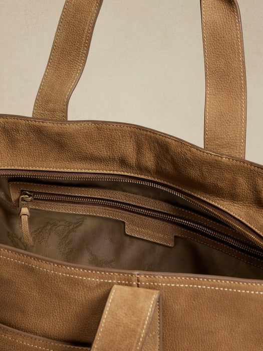 Nubuck Leather Tote