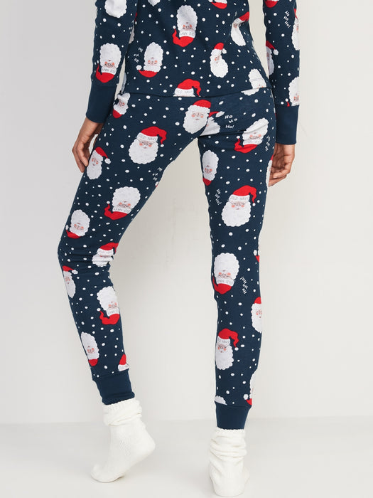 Mid-Rise Matching Printed Pajama Leggings for Women