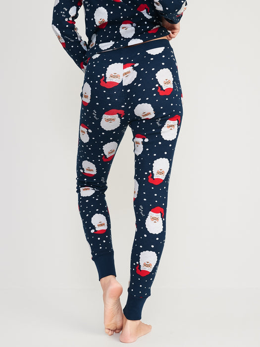 Mid-Rise Matching Printed Pajama Leggings for Women
