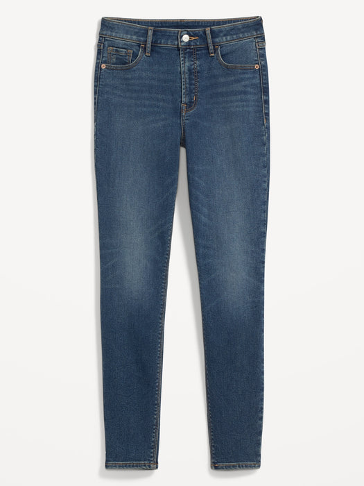 High-Waisted Built-In Warm Rockstar Super-Skinny Jeans