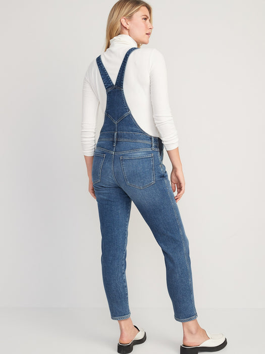 Maternity Side-Panel O.G. Straight Jean Overalls