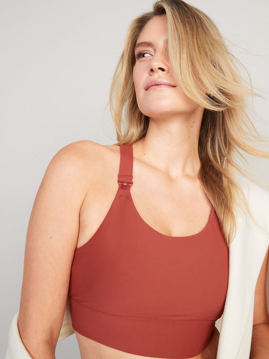 Maternity Medium Support PowerSoft Longline Nursing Sports Bra