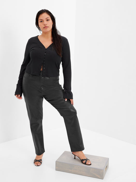 Sky High Rise Foil Vintage Slim Jeans