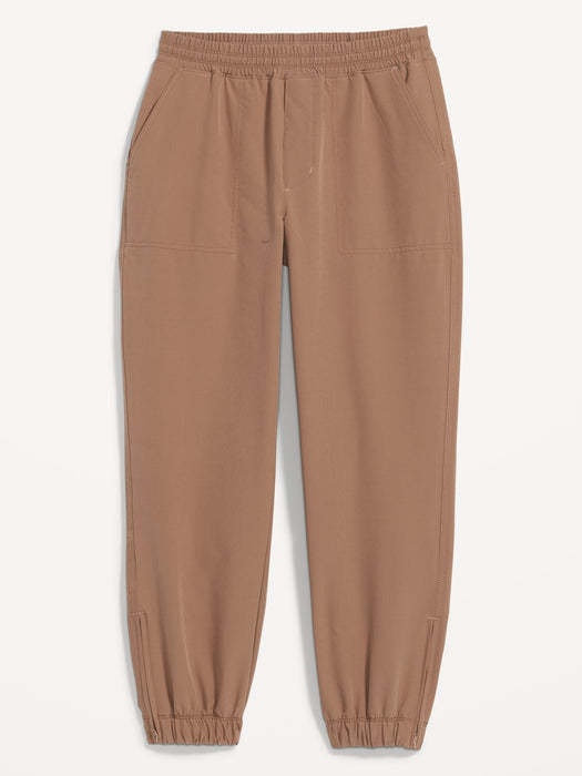 High-Waisted All-Seasons StretchTech Water-Repellent Jogger Pants for Women