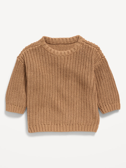 Unisex Shaker-Stitch Pullover Sweater for Baby
