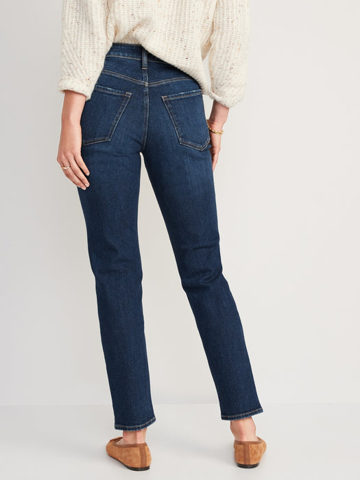 High-Waisted OG Straight Ripped Jeans for Women