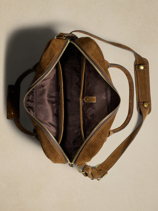 Suede Briefcase