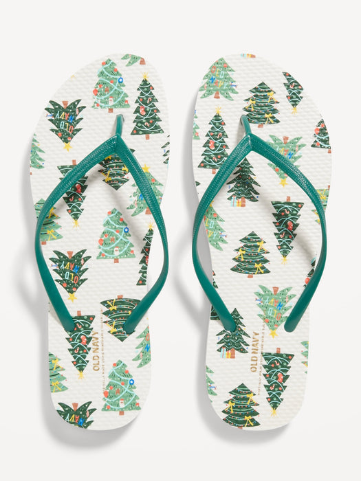 Patterned Flip-Flop Sandals for Women (Partially Plant-Based)