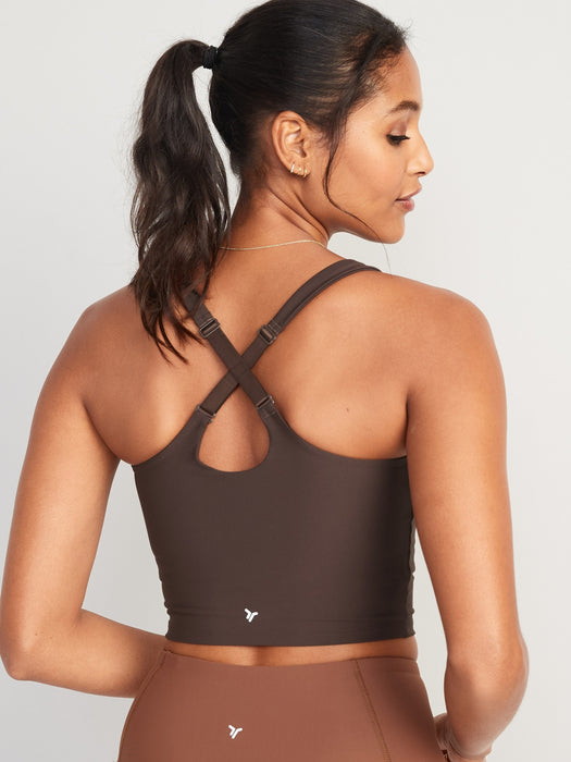 Light Support PowerSoft Adjustable Longline Sports Bra for Women