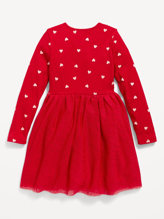 Fit & Flare Wrap-Front Tutu Dress for Toddler Girls