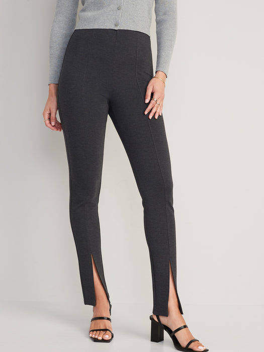 Extra High-Waisted Stevie Skinny Split-Hem Pants for Women