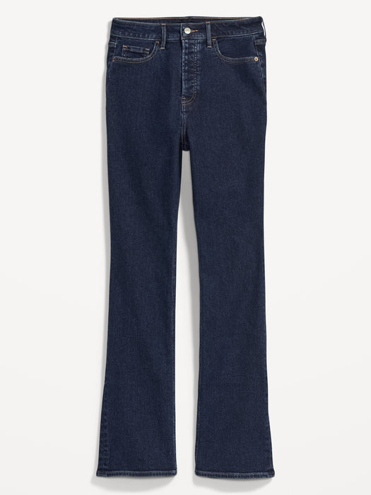 Extra High-Waisted Button-Fly Kicker Boot-Cut Jeans for Women