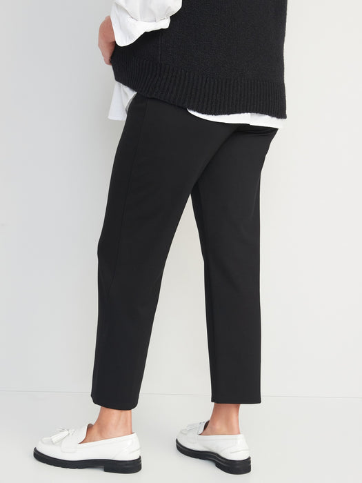 Maternity Full-Panel Stevie Straight Pants