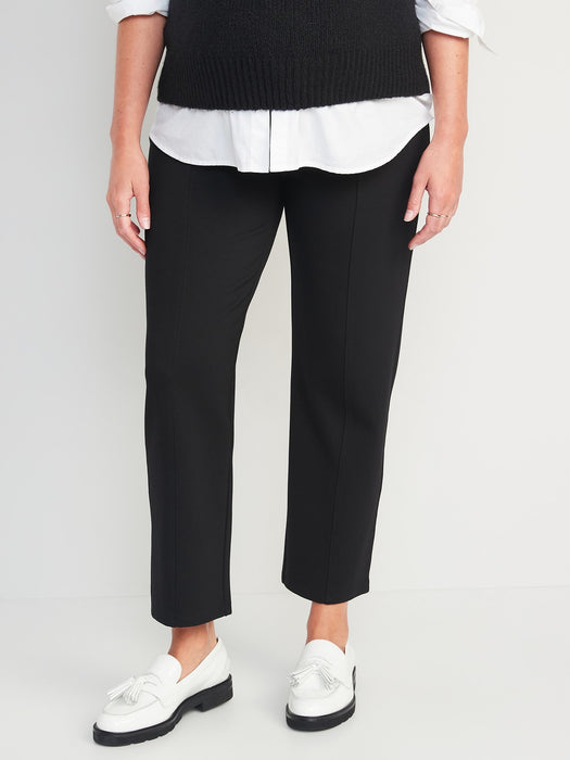 Maternity Full-Panel Stevie Straight Pants