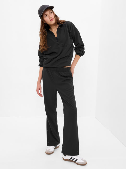 GapFit Recycled Fleece-Lined Half-Zip Track Jacket