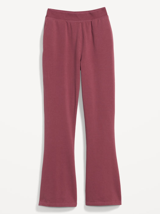 Extra High-Waisted Snuggly Fleece Flare Sweatpants for Women