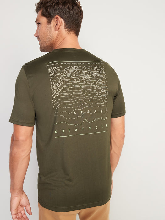 Graphic Go-Dry Cool Odor-Control Core T-Shirt for Men