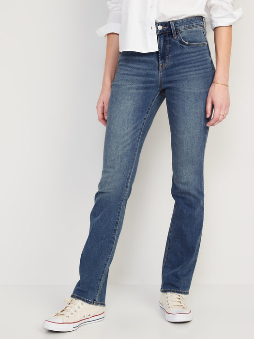 High-Waisted Kicker Boot-Cut Jeans For Women