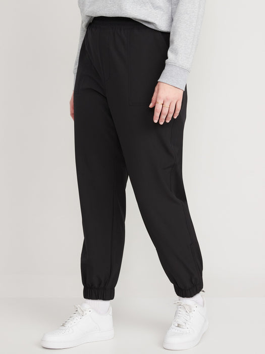 High-Waisted All-Seasons StretchTech Water-Repellent Jogger Pants for Women