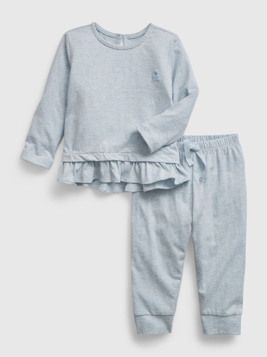 Baby 100% Organic Cotton Two-Piece Outfit Set