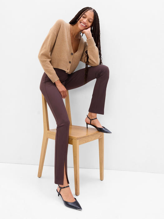 High Rise Slit-Front Leggings